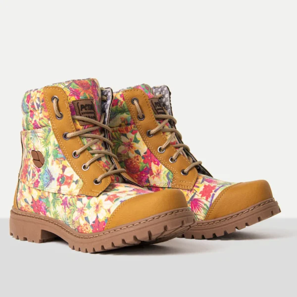 BOTAS NATURALE FLORAL MOSTAZA - Imagen 2