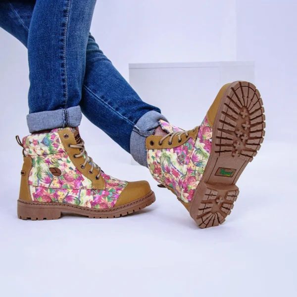 BOTAS NATURALE FLORAL MOSTAZA - Imagen 6